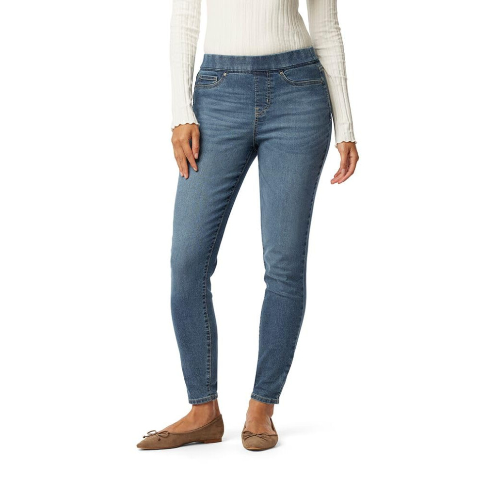 Levi Strauss Signature Gold Women's Totally Shaping Pull-on Skinny Jeans Available in Plus Size  Sun Worshipper Signature  24 Long