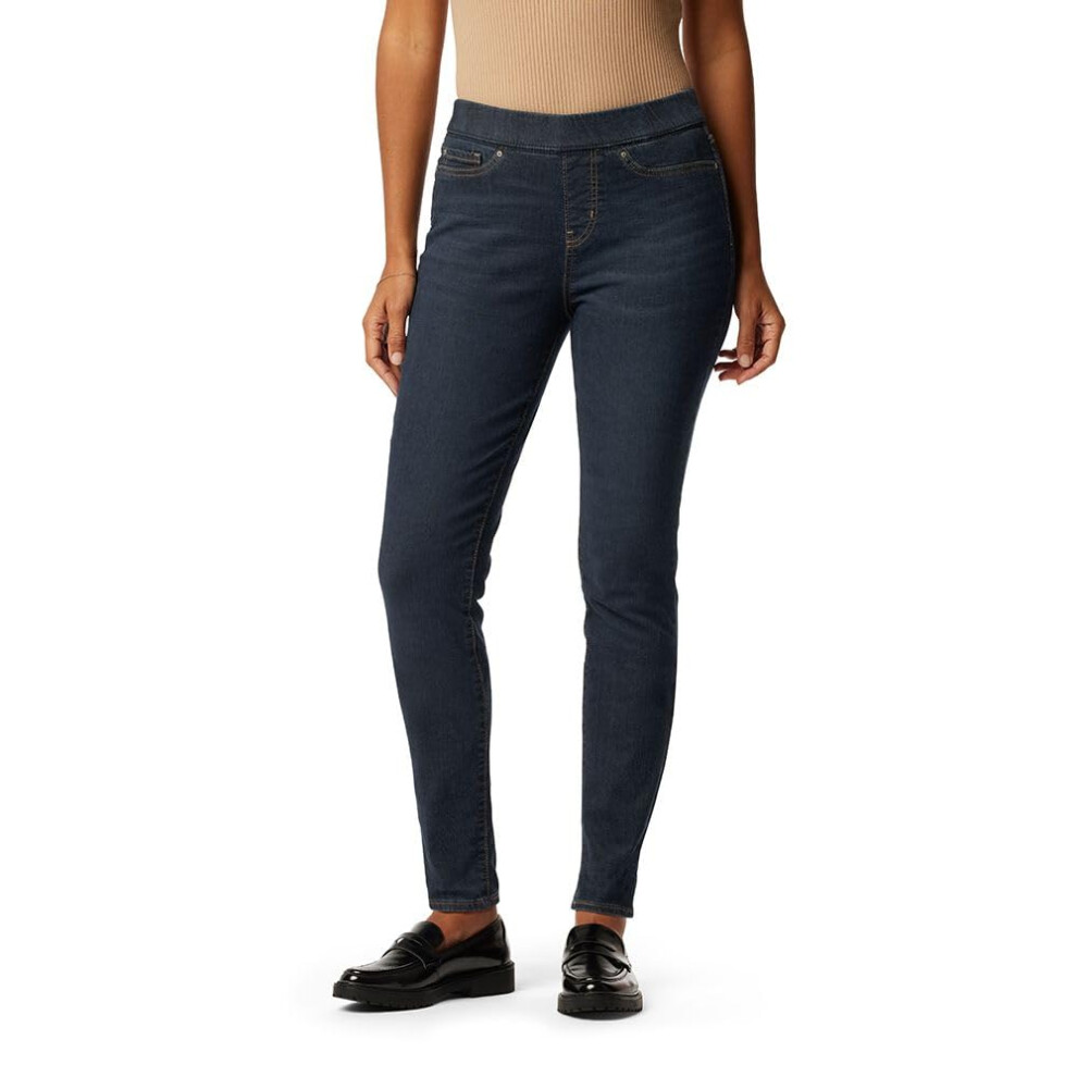 Levi Strauss Signature Gold Women's Totally Shaping Pull-on Skinny Jeans Available in Plus Size  Stormy Sky  16 Medium