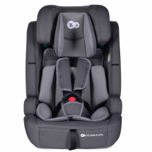 Seggiolino Auto Bambini Kinderkraft SAFETY FIX2 I-SIZE, 76–150 cm, 15 Mesi a 12 Anni, ISOFIX, Poggiatesta Regolabile, Sicurezza Ottimale, Grigio
