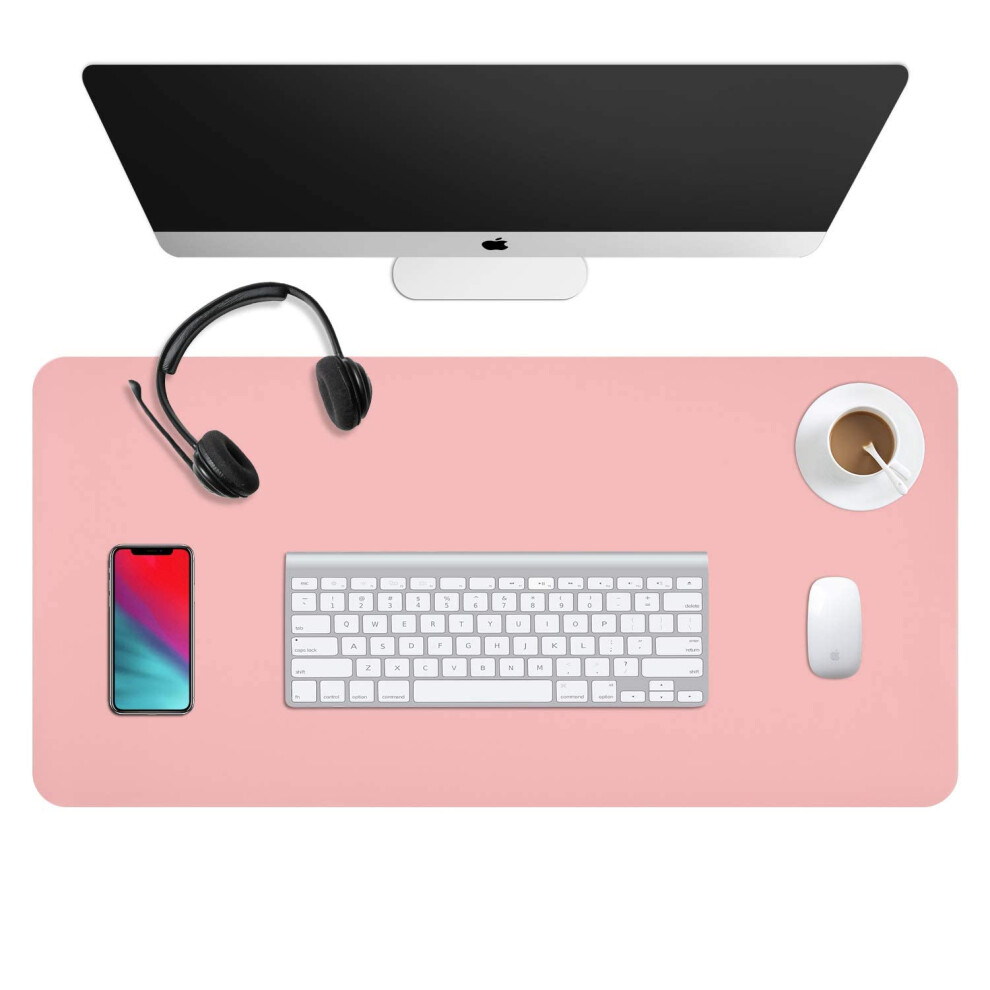 Dual Sided Leather Desk Pad 31.5 X 15.7 Office Waterproof Desk Mat Pu Mouse Pad Desk Protector Cover Desk Writing Mat For Office/Home/Work/Cubicle 746827094388
