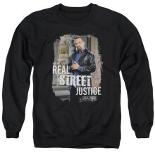 Trevco Sportswear NBC766-AS-2 Law & Order Special Victims Unit Street Justice Adult Crewneck Sweatshirt, Black - Medium
