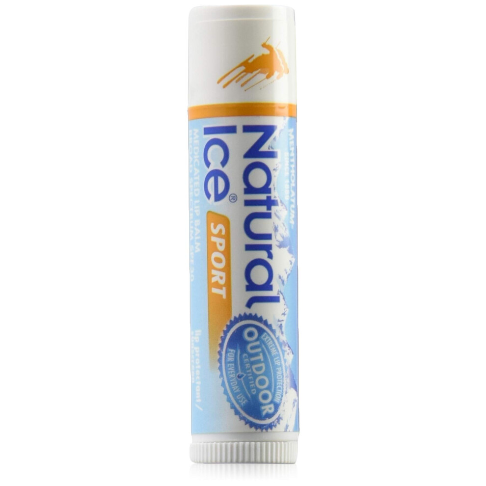 Natural Ice Mentholatum Sport Leczniczy śRodek Ochronny Do Ust Z Filtrem PrzeciwsłOnecznym Spf 30 0,15 Uncji-image