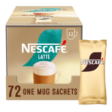 NESCAFÉ Latte Instant Coffee Sachets - 72 x 18g