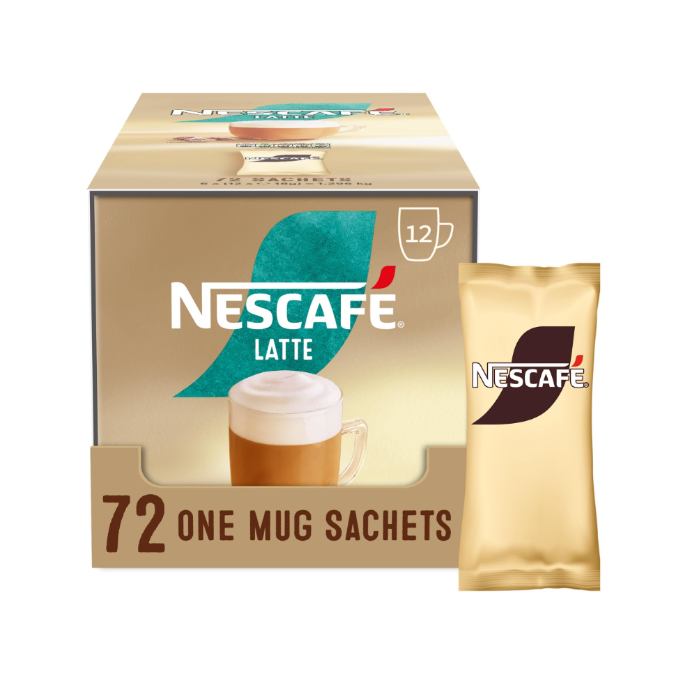 Nescafe Nescafé Latte Instant Coffee Sachets - 72 X 18G
