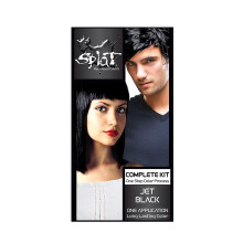 Splat | Original komplettes tiefschwarzes Haarfrbeset | Permanent | Langlebig | Vegan und tierversuchsfrei