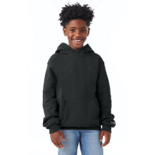 Felpa con cappuccio Duofold Big Powerblend Eco Fleece Pullover da ragazzo Nero S