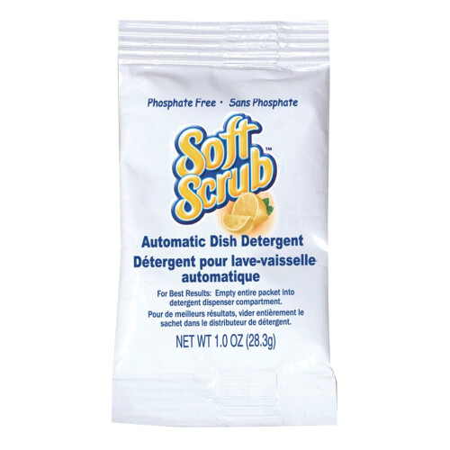 Soft Scrub 10006 Αυτόματο Απορρυπαντικό Πιάτων, Άρωμα Λεμονιού, Σκόνη, 1 oz. Πακέτο, 200/Κουτί