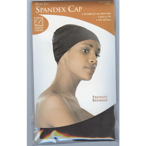 Donna Collection Black Spandex Cap 1