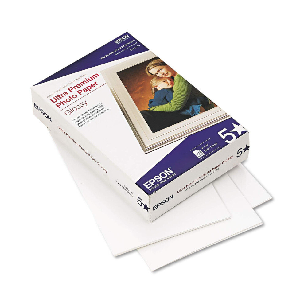 Epson Ultra Premium Photo Paper Glossy 4x6-100 sheets