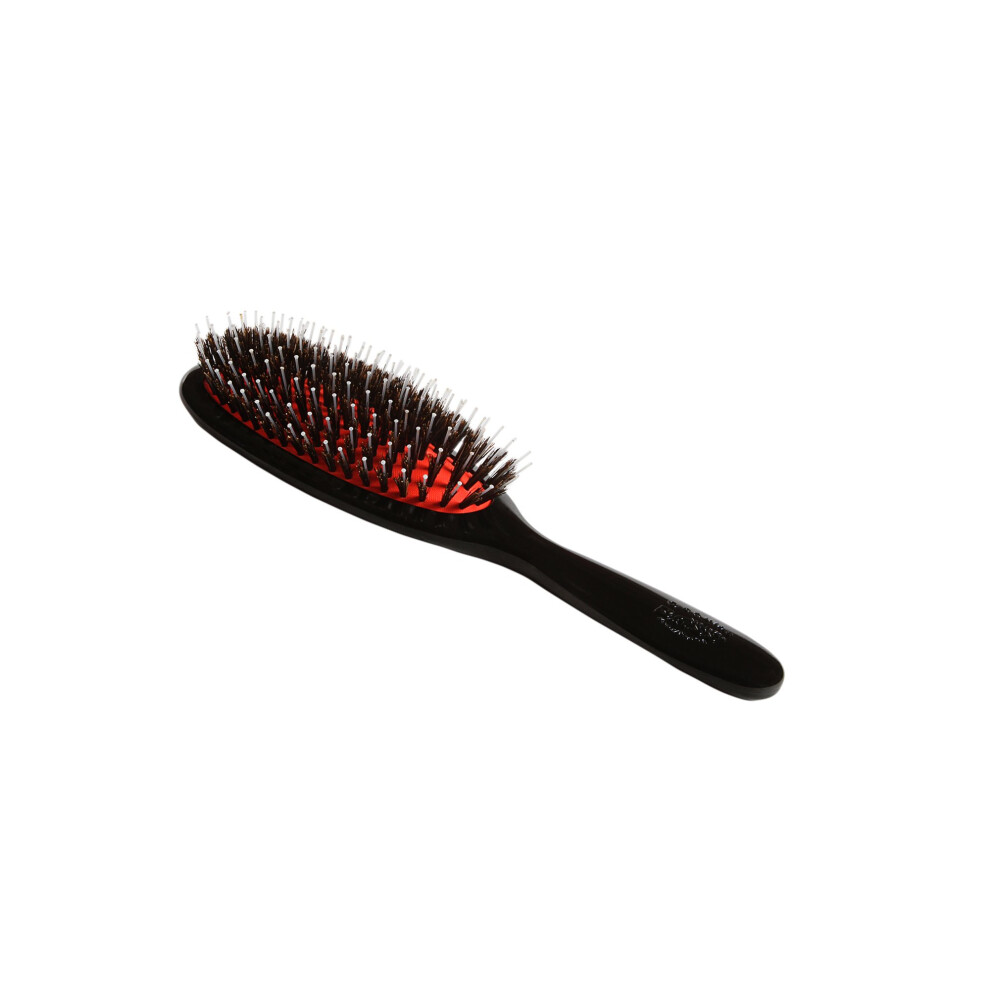 Bass Brushes Med Oval Wild Boar Nylon Brush 1 Ea