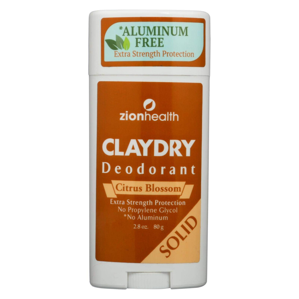 Adama Minerals Zion Health Clay Deodorant Citrus Blossom - 2.5 Oz