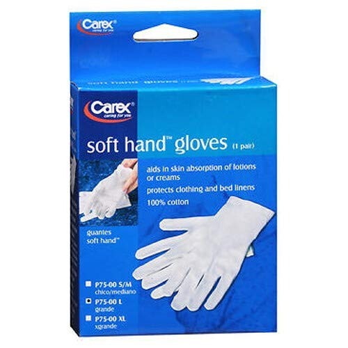 Carex Guantes de algodón Soft Hands Talla: Grande