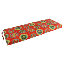 Blazing Needles Outdoor Bench Cushion 1 Count (Pack of 1) Farrington Terrace Grenadine