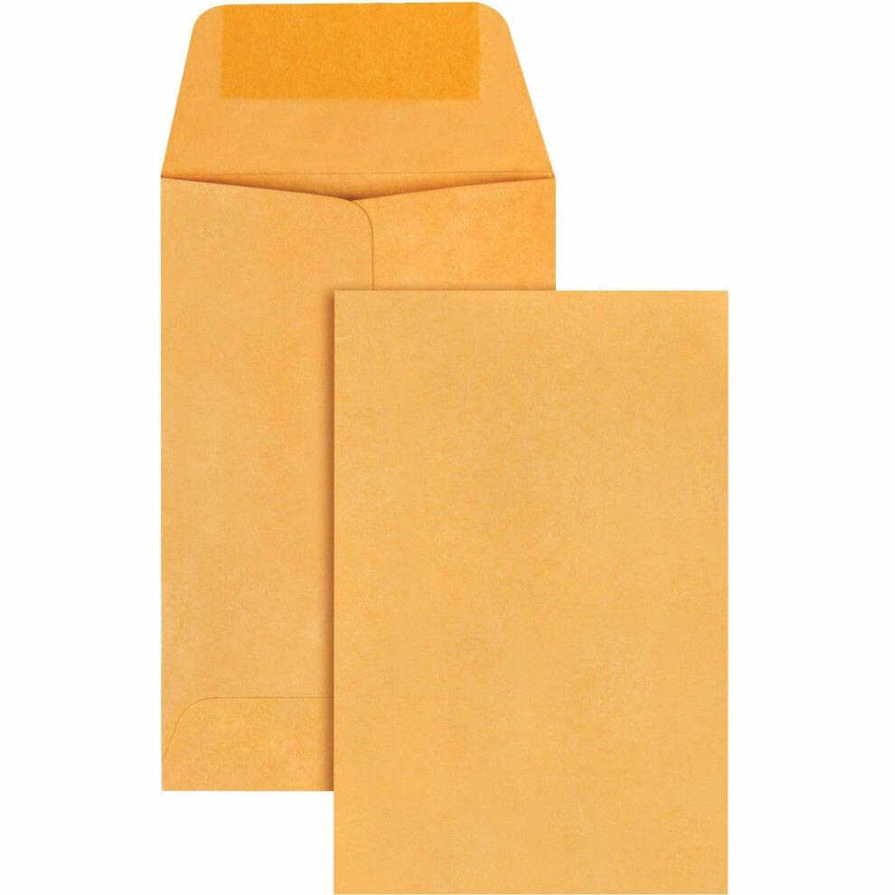 Photos - Envelope / Postcard Park Quality  Kraft Coin Envelopes - Coin - #1-2 1/4 Width x 3 1/2 Length - 20 lb - Gummed - 500 / Box - Brown Kraft 50160 