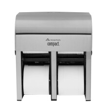 Dispensador de papel higi   nico compacto de alta capacidad, sin n   cleo cu   druple, de Georgia-Pacific, para 4 rollos, de GP PRO (Georgia-Pacific);