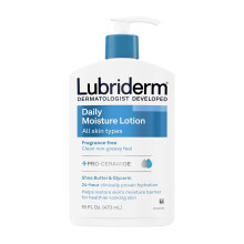 Lubriderm Lozione Idratante Senza Profumo da 16oz per Pelle Normale a Secca