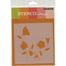 Penny zwarte bloem dans scrapbooking stencil