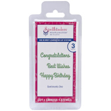 Spellbinders Shapeabilities Die D-Lites Sentiments 1 Bruin 393639