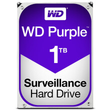 WD Purple 1TB Surveillance Hard Disk Drive - 5400 RPM Class SATA 6 Gb/s 64MB Cache 3.5 Inch - WD10PURX [Old Version]
