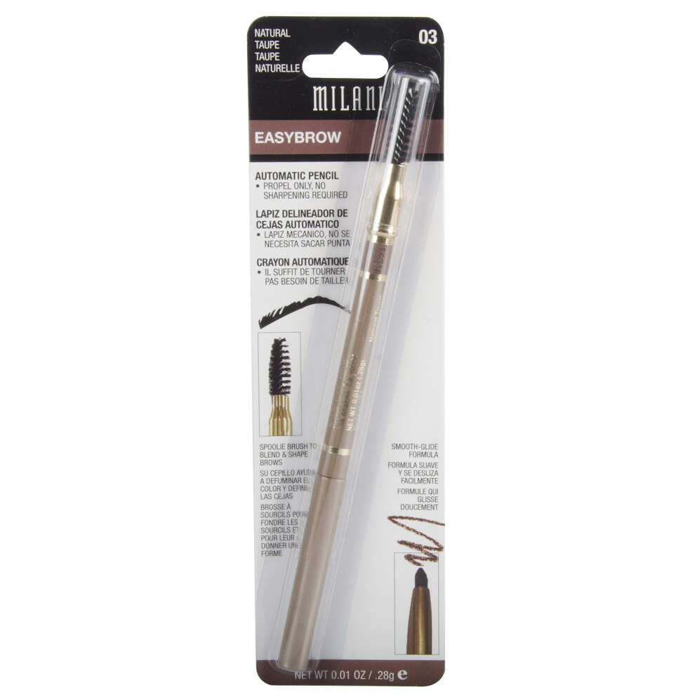 Photos - Eyeshadow Milani Easy Brow Automatic Pencil - 03 Natural Taupe MLMEBB03 