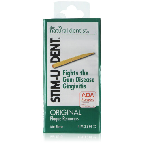 Stim-U-Dent Éliminateurs de Plaque Menthe 100 Chacun (Pack de 6)