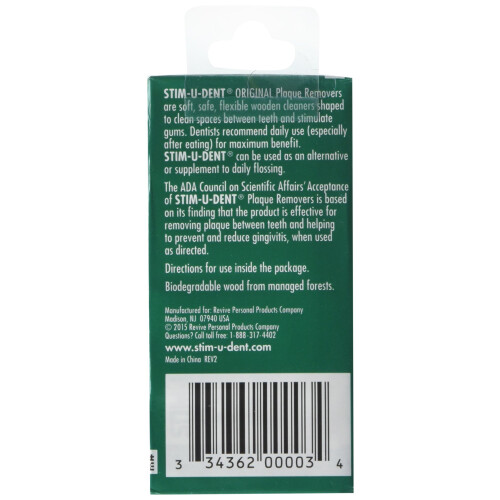 Stim-U-Dent Éliminateurs de Plaque Menthe 100 Chacun (Pack de 6) 2