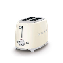 SMEG 2-slices toaster jaren '50 crème - Automatische centrering en 6 bruiningsniveaus