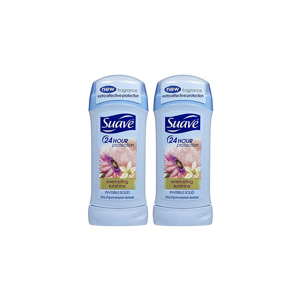 Alere Suave Deodorant Antiperspirant & Deodorant Stick 48-Hour Odor And Wetness Protection Everlasting Sunshine Deodorant For Women 2.6 Oz