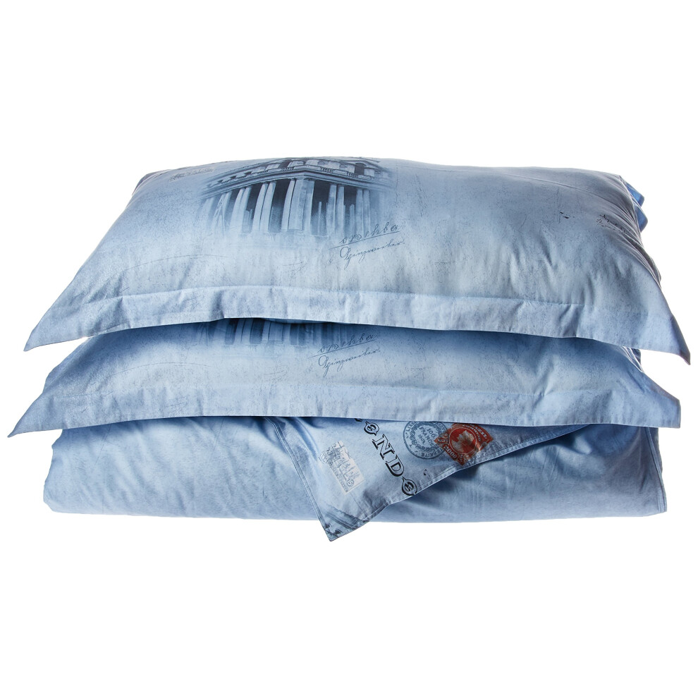 Parure de lit fantaisie 6 pi   ces Dolce Mela DM496K, housse de couette, King size, London, blanc cass