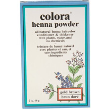 Colora Henna w proszku Koloryzacja włosów Złoto-brązowa 2 uncje (59ml) (6 szt.)