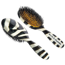 Rock & Ruddle Natural Mixed Boar Bristle Hair Brush for Women and Kids (Large 21cm) - Perfect for Wet or Dry Hair Detangling Smoothing Blowdrying -