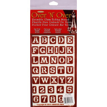 Armour Products Over N Over Glass Etching Stencil  5-Inch by 8-Inch  Western Font