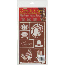 Armour Products 21-1653 Over N Over Glass Etching Stencil  5-Inch by 8-Inch  Giving Thanks