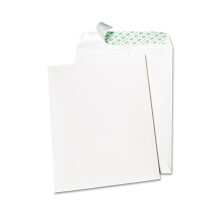 Ob lka Quality Park Tech-No-Tear s katal gom, polyetyl nov pod vka, bocn ev, 10 x 13, biela, 100 kusov v krabici