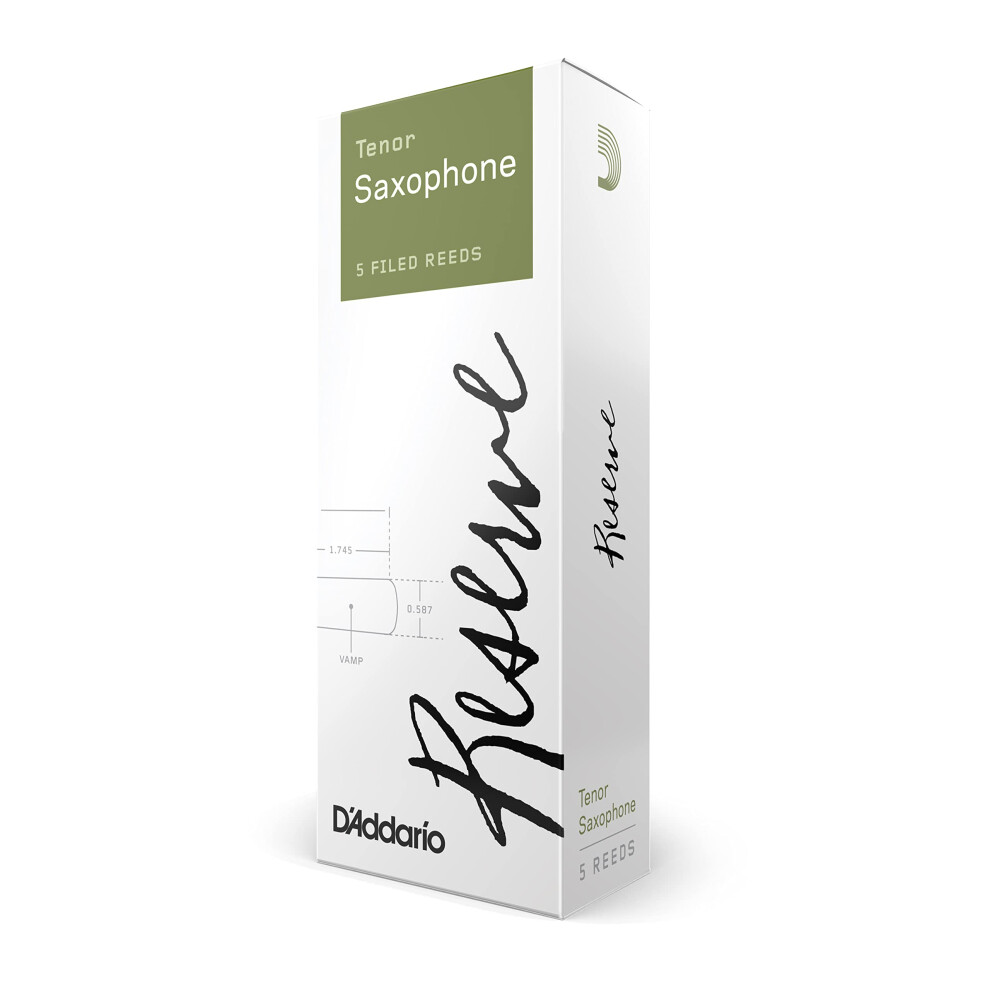 DAddario Reserve Tenor Saxophone Reeds Strength 3.0 5-pack