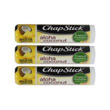 Chapstick Aloha Coconut Tropical Paradise ,15 Oz Balm Lip Balm 3 Pack