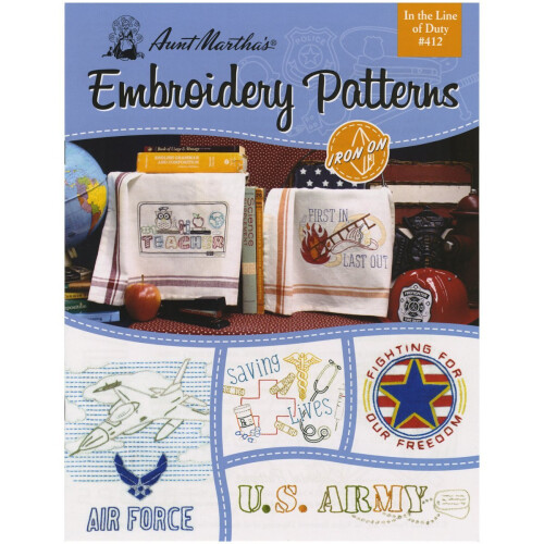 Aunt Martha's 412 in The Line of Duty Transfer Pattern Book with Over ...