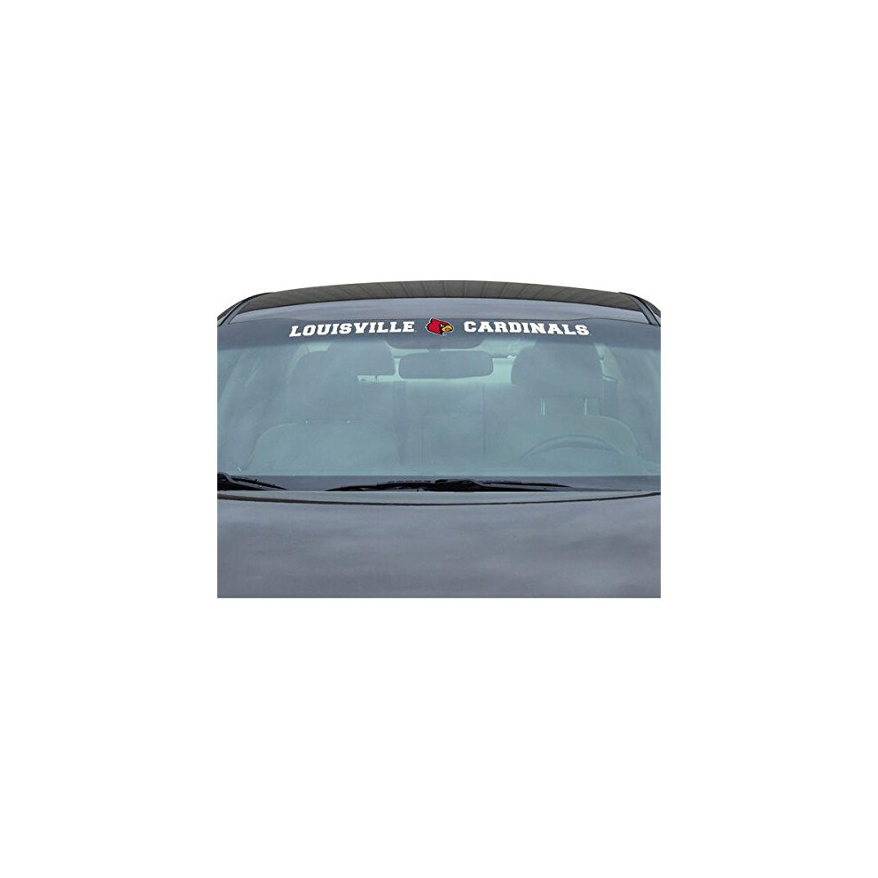 Fanmats 61521 Ncaa - Nebraska Cornhuskers Sun Stripe Windshield Decal 3.25 In. X 34 In. - Great Gift For Sports Fans - Works On Hard Surfaces - For Ho