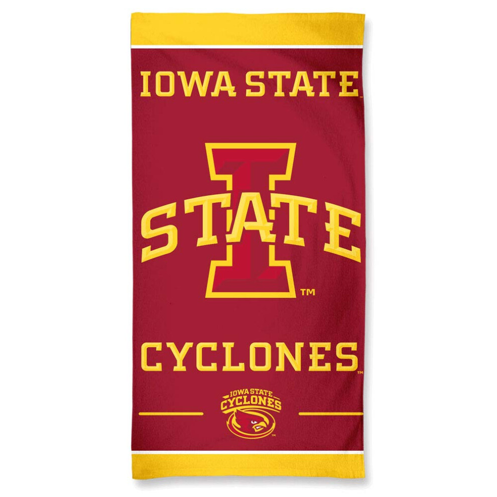 Wincraft NCAA Iowa State University Fiber Beach Towel, 9lb/30 x 60-image-OPC-PGDDZCY-NEW
