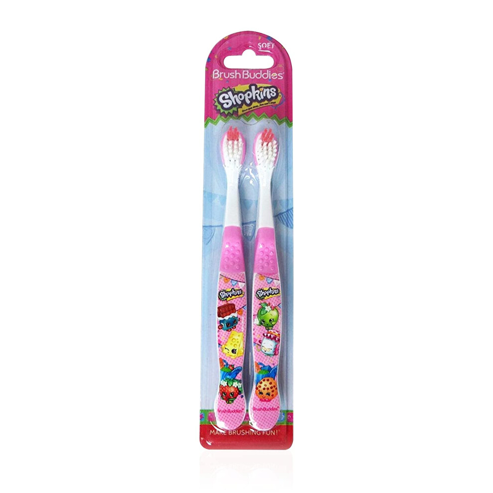 Brush Buddies 2 Piece Shopkins Toothbrush-image-OPC-PGDDZF6-NEW