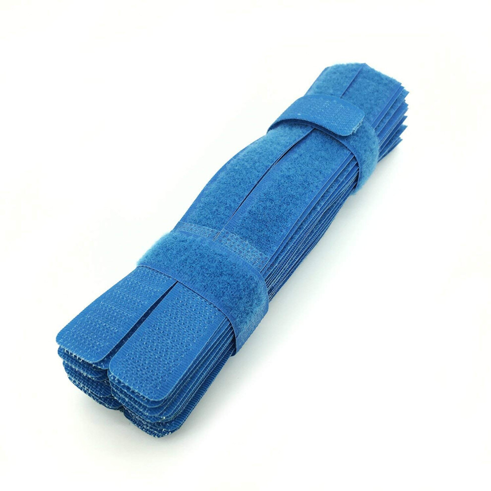 Pasow 50Pcs Cable Ties Reusable Fastening Wire Organizer Cord Rope Holder 7 Inch (Blue) 6483820925304