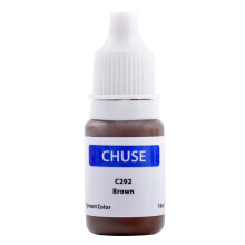 CHUSE Microblading Ink Permanent Makeup Pigment 0,35 oz/10ml Eyebrow Ink Microblading Pigment til Eyebrow Eyeliner (C292 Brown)
