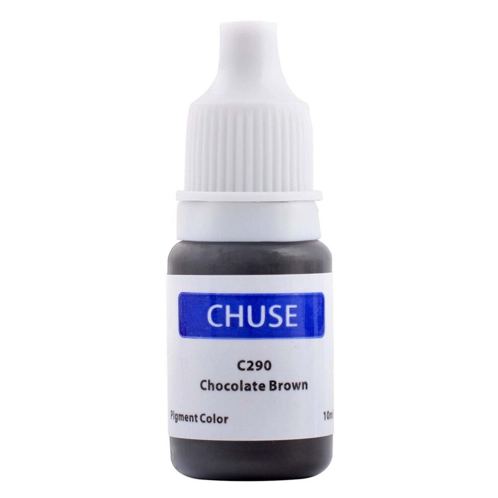 Chuse Brown Microblading Ink Permanent Makeup Pigment 0.35Oz/10Ml Eyebrow Ink Microblading Pigment For Eyebrow Eyeliner (C290 Chocolate )