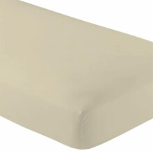 Crescent Bedding Tvillingbeige Ficklakan - Mjukt & Bekvämt 100% Bomull (Tvilling, Beige)