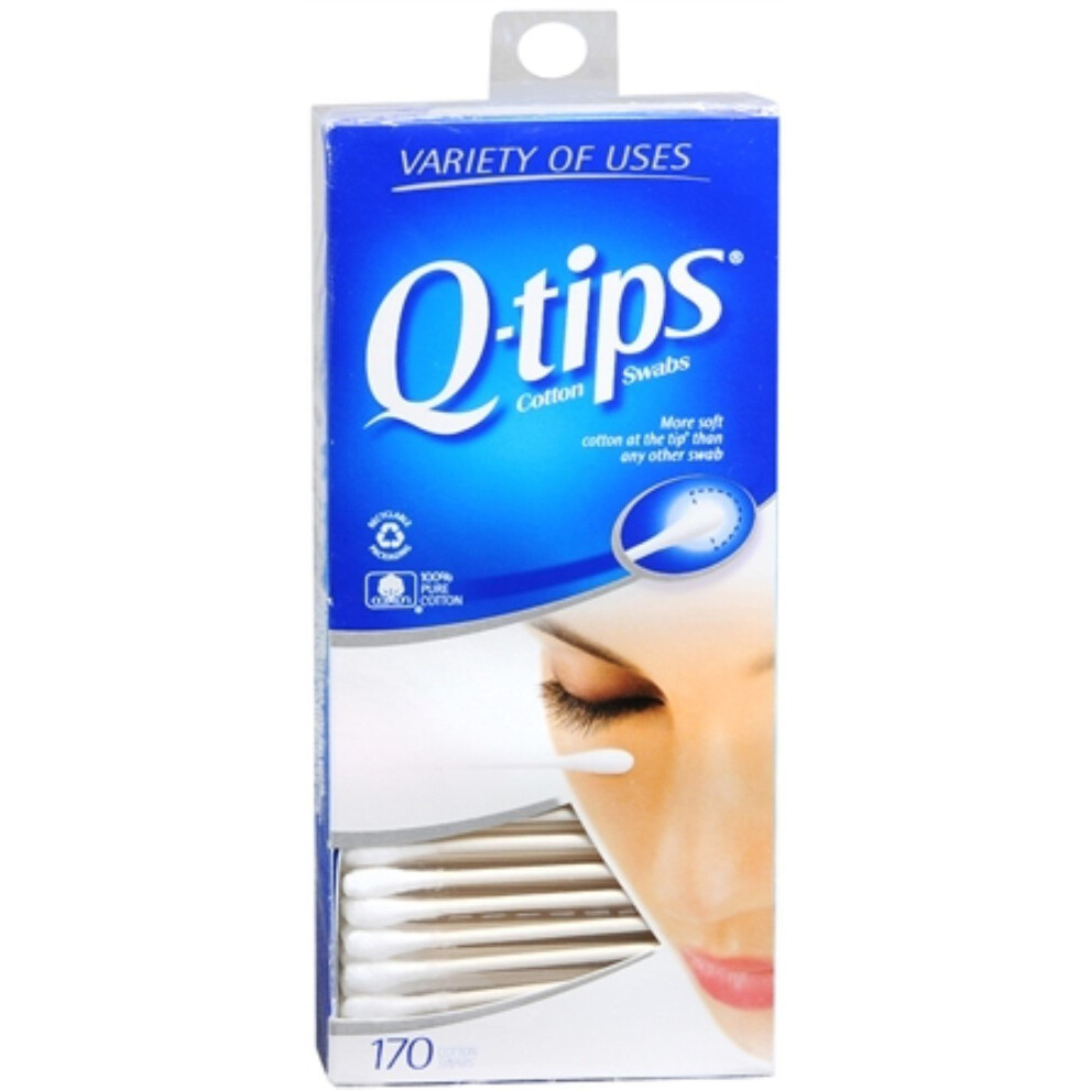 Bastoncillos De Algod N Q-Tips Swabs 170 Each (Pack Of 11)