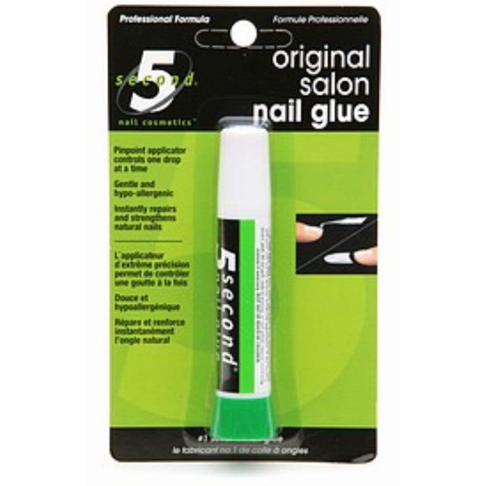 5 Second Salon Nail Glue 0.07 Oz (Pack Of 2)