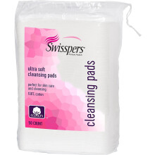 Swisspers Premium Ultra Soft Facial Cleansing Cotton Pads 50 ea (pakke med 5)