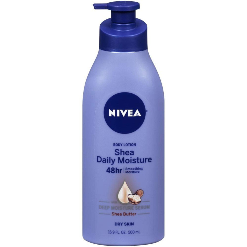 NIVEA Shea Daily Moisture Body Lotion  16.9 oz (Pack of 4)