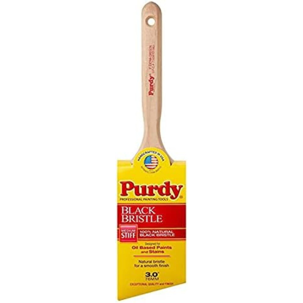 3 Purdy 144116030 Extra Oregon Angled Sash Paint Brush, Black China Bristle