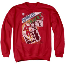 Trevco Sportswear JLA263-AS-2 JLA Showcase No.4 Cover Adult Crewneck Sweatshirt, Red - Medium
